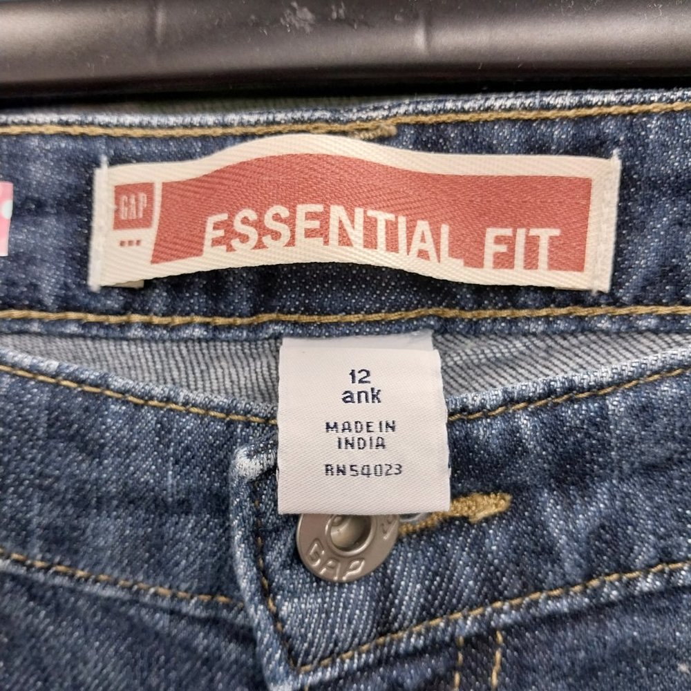 2479 Jeaniemade Size 12 Gap Essential Fit Upcycled Bell-Bottom Jeans. - Picture 4 of 6